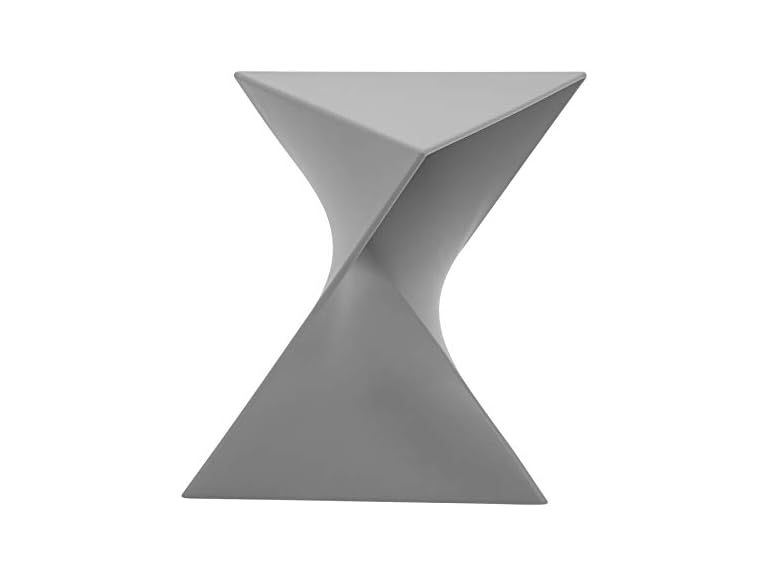 LeisureMod RS17GR Randolph Side Table Grey