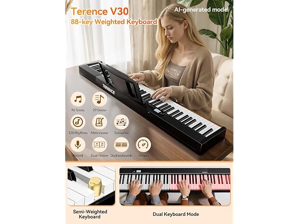 TERENCE V30 88-Key Weighted Piano