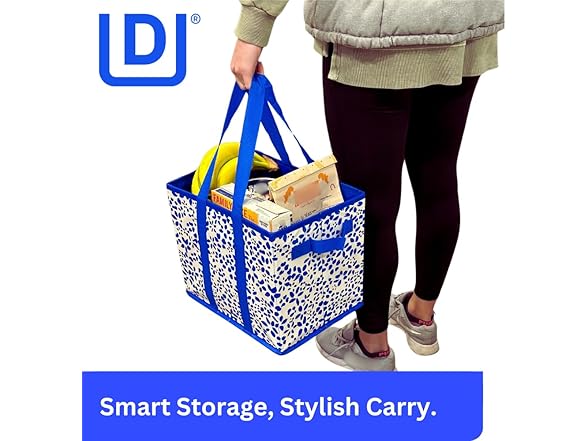 DURASACK 6PK Small Collapsible Tote - Floral