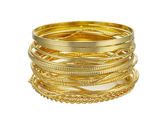 Ensoul Gold Waved Bracelets
