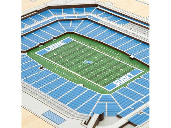 DETROIT LIONS NFL 5-Layer StadiumViews 3D Wall Art