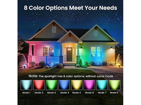 DAMINY RGB Solar Spot Lights