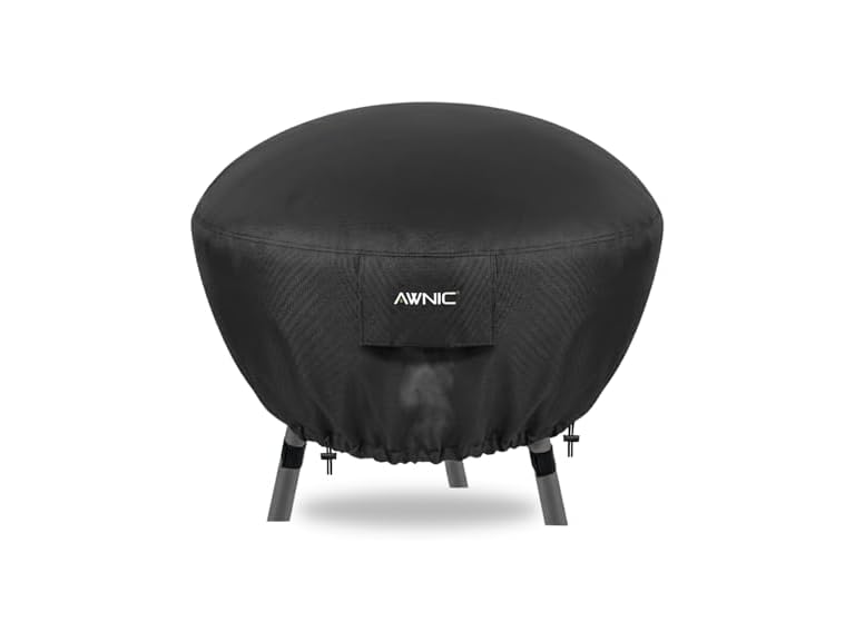 AWNIC 44"D x 24"H Round Fire Pit Cover 