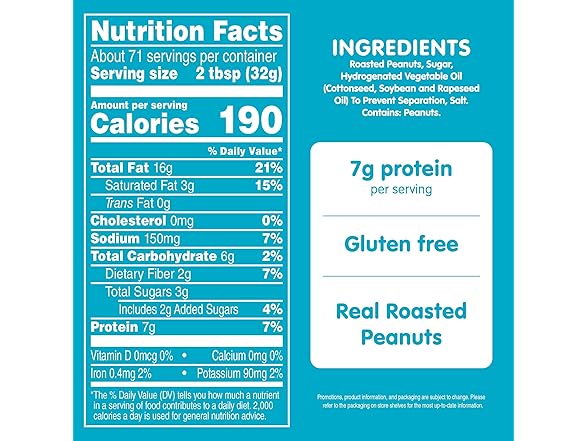 SKIPPY Creamy Peanut Butter, 80 oz.