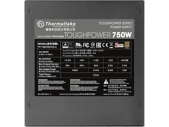  ThermalTake TOUGHPOWER STANDARD 750W