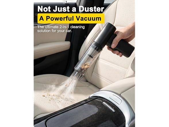Exovyn 2-in-1 Air Duster & Car Vacuum