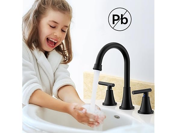 8 Inch 2 Handle Faucet With Pop Up Drain