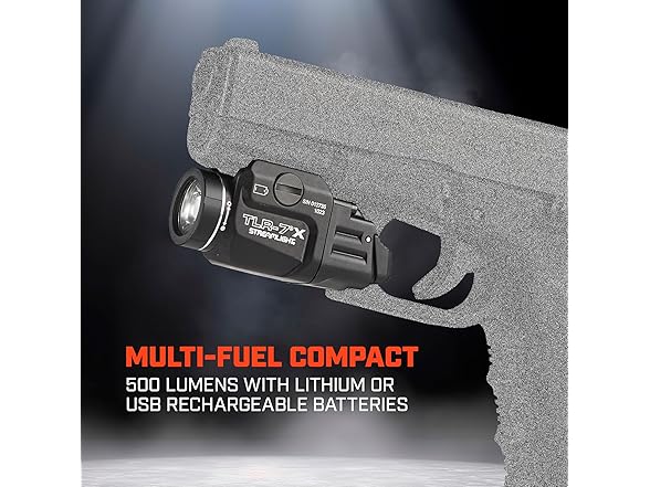 StreamLight 500 Lumens TLR-7X USB Rechargeable LED Low