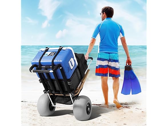 VEVOR Beach Dolly with Big Wheels for Sand