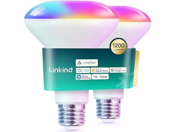 Linkind Matter BR30 Smart Bulbs 2-Pack