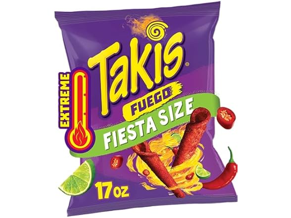Takis Fuego 17 oz Fiesta Size Hot Chili Pepper