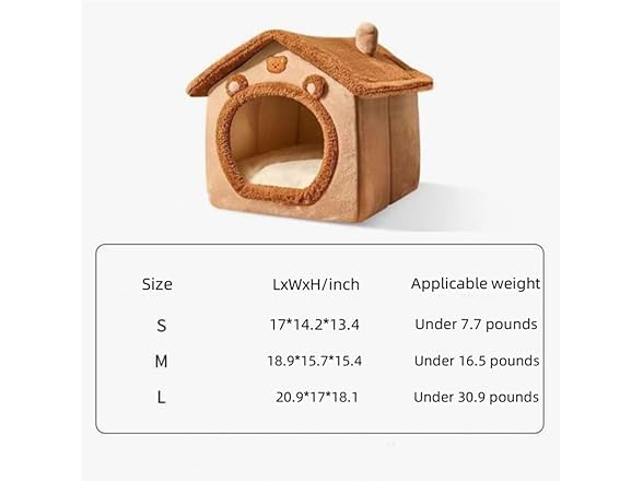 Enclosed Tent Hut Indoor Dog Cat House