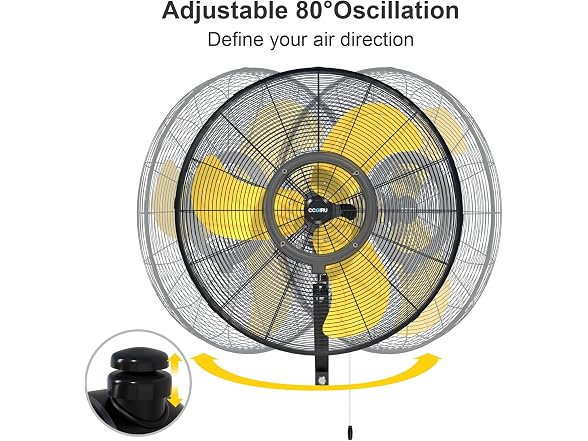 CCGIRU BC2199526040686 Wall Mount Fan