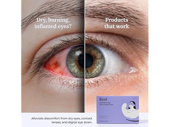 CorneaCare Self Heating Warm Eye Compress 30ct