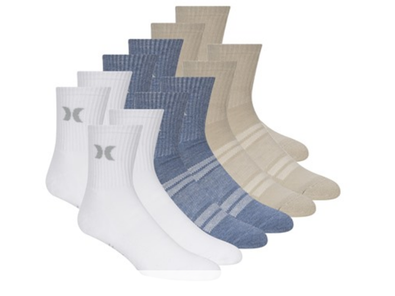 Hurley Men's 12-Pairs High Quarter Crew Socks - Gallery 17