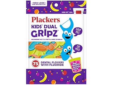 $6.99, Was $9.60, 27% Off! (3 pk) Plackers Kids Flossers Fruit Smoothie Swirl dealfomo