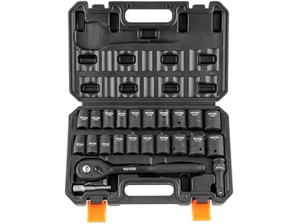 VEVOR Impact Socket Set with 1/2" Drive