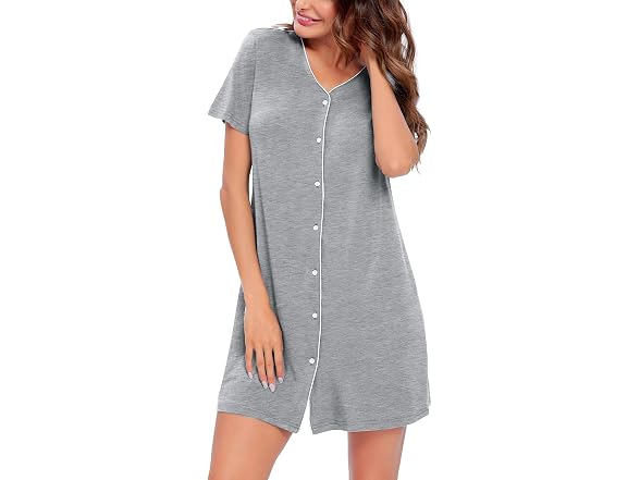 Swomog Women (XX-Large) Button Down Short Dress