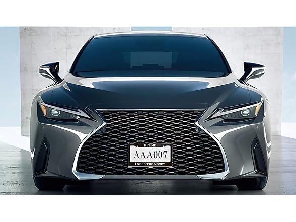 Hit Me Need Money License Plate Frame