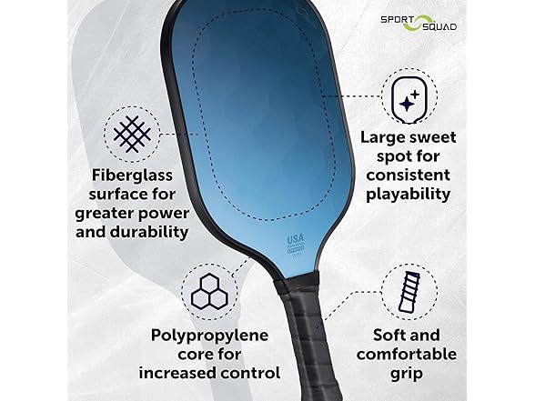 Sport Squad 2-Player Pickleball Paddle Set