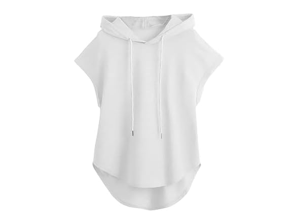 Milumia Women (XL) Short Sleeve Hoodie Sweatshirts
