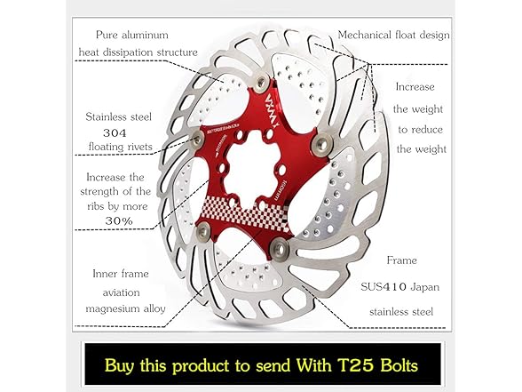Floating Disc Brake Rotor 140-203mm