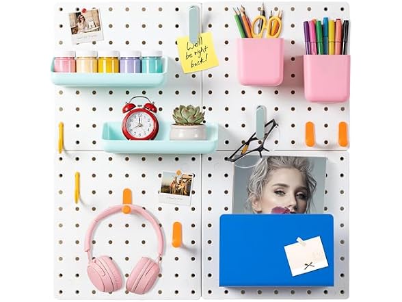 EVRY CO. Pegboard Organizer Kit 4-Pack