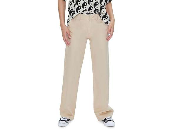 Forever 21 Straight-Leg Twill Pants