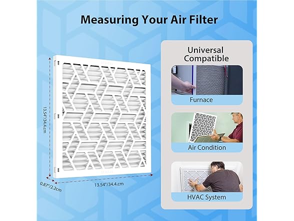 UBeesize Air Filter 14x14x1 (6-Pack)