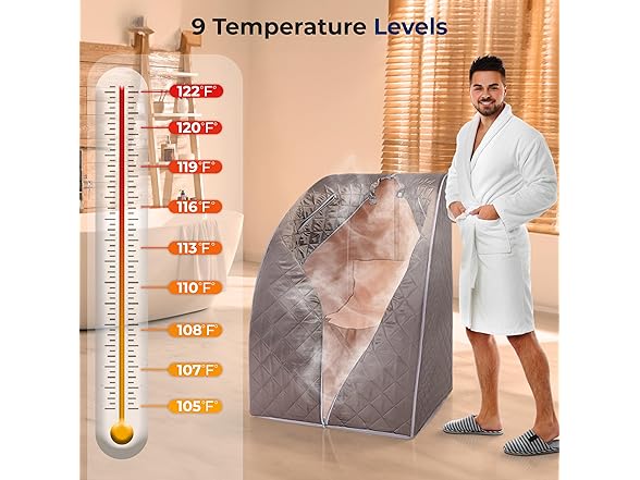 SereneLife Portable Sauna Grey
