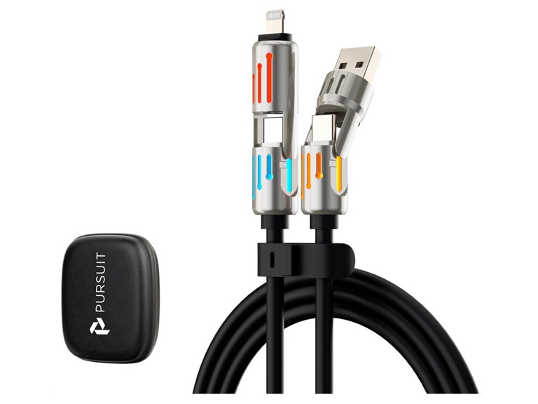 Pursuit CHA1-010-1-2pk Pursuit 240W 4-in-1 Cable (Bla