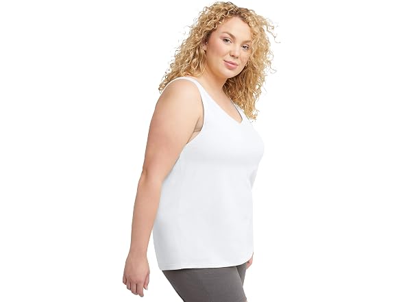 Hanes Women (XS) Originals Tank Top White