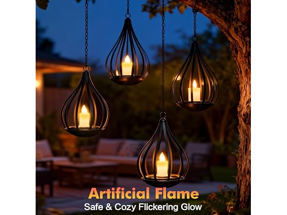 KagoLing Solar Flame Lantern 4P