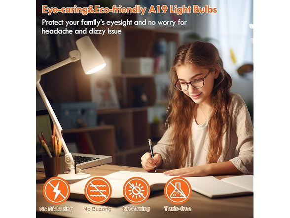 Kondras B0CKVCFDZZ 12-Pack A19 LED Light Bulb