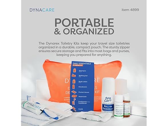 Dynarex Dynarex DynaCare Daily Hygiene Kit - Tra