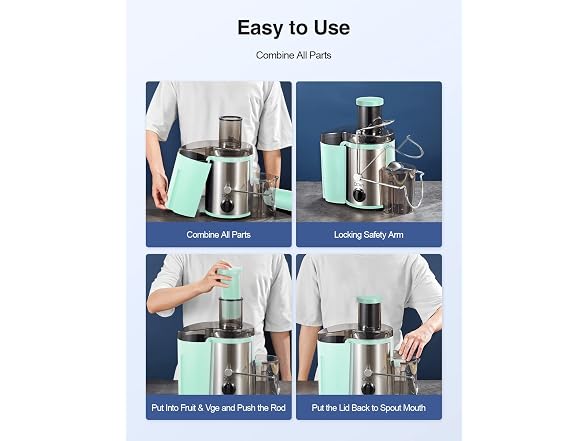 Qcen 500W Centrifugal Juicer Aqua