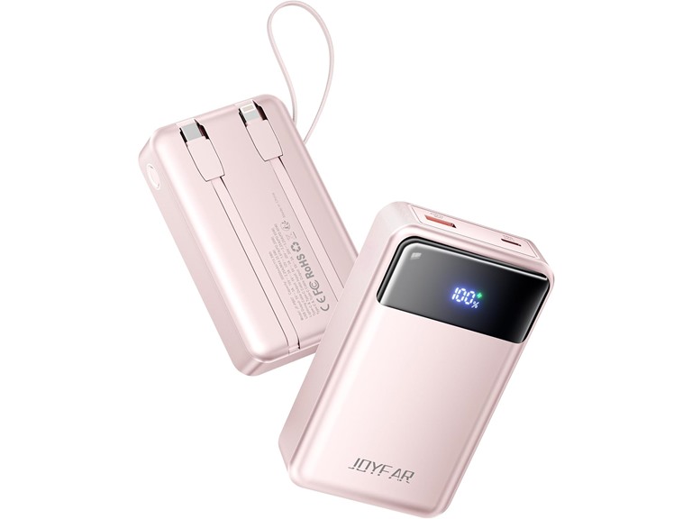 Joyfar Power Bank 65W Pink 2PK