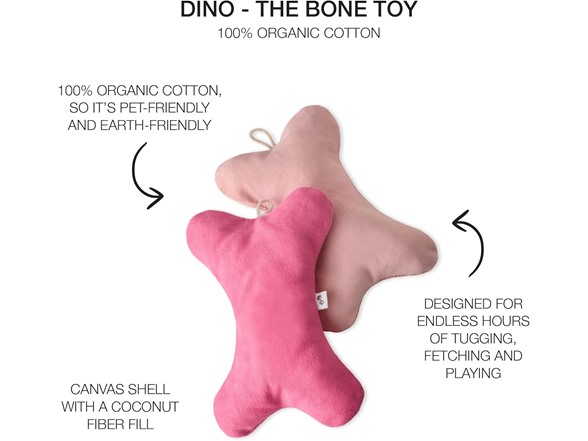 Pet Passion 2-Pack Stuffed Bones Dog Toy