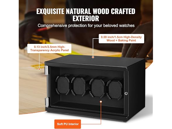 Watch Winder, Watch Winder for 4 Men's and