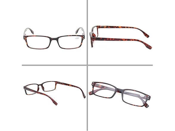 8 Pack Reading Glasses w/ Spring Hinges
