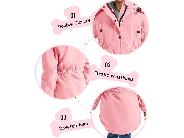 Farvalue Girls (6-7) Long Winter Coats Parka Coat