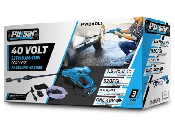 Pulsar 40V Lithium-ion Cordless Pressure Washer