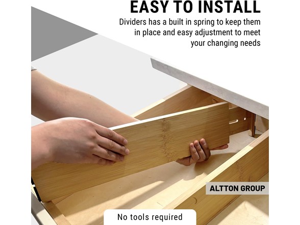 Altton Group 4" High Bamboo Drawer Dividers