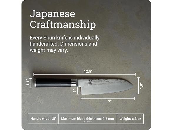 Shun Classic 7 inch Santoku Knife