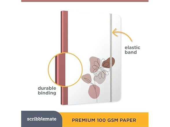 ScribbleMate Lined journal notebook