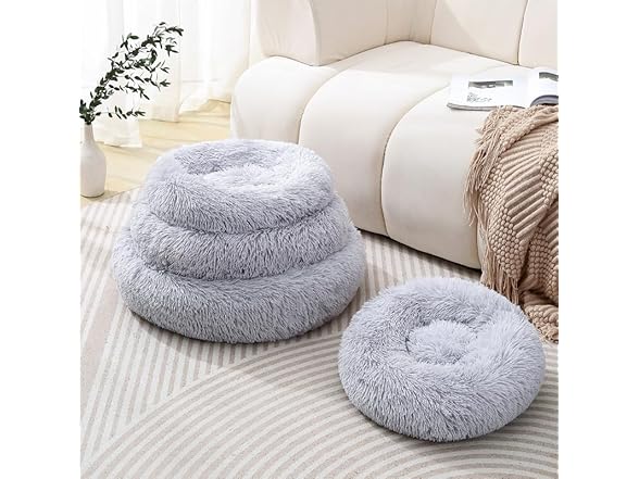 Finenohoory Cat Beds for Indoor Cats Dog Bed Donut