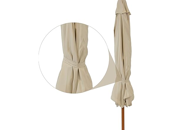 Sunnydaze Decor JLP-1511 Patio Umbrella, Beige