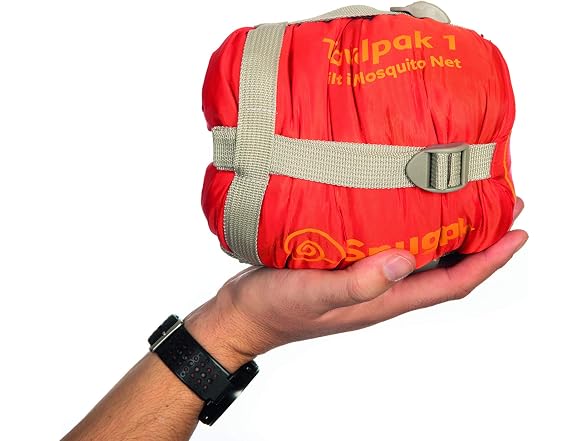 Snugpak Travelpak 1 Sleeping Bag with Mosquito Red