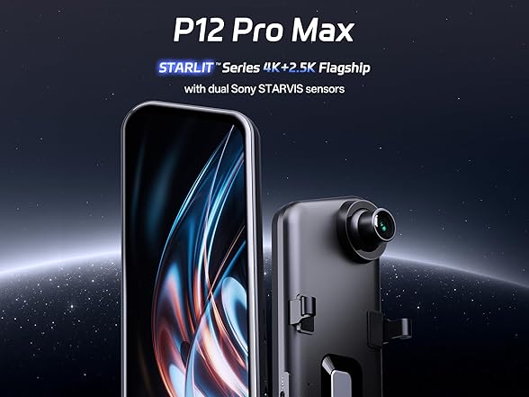 Pelsee 4K+2.5K Mirror Dash Cam | 128GB Card