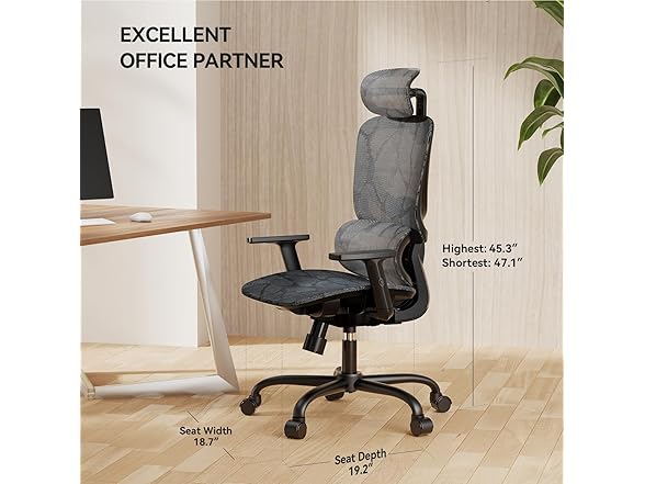 NOBLEWELL BC077025030064 Ergonomic office chair (Open Box)